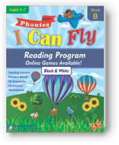 I Can Fly Book B, B & W