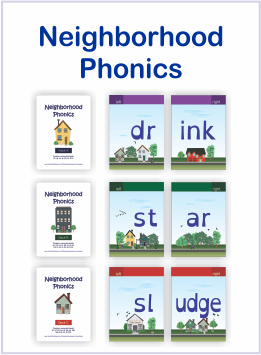 neighborhood phonics card game
