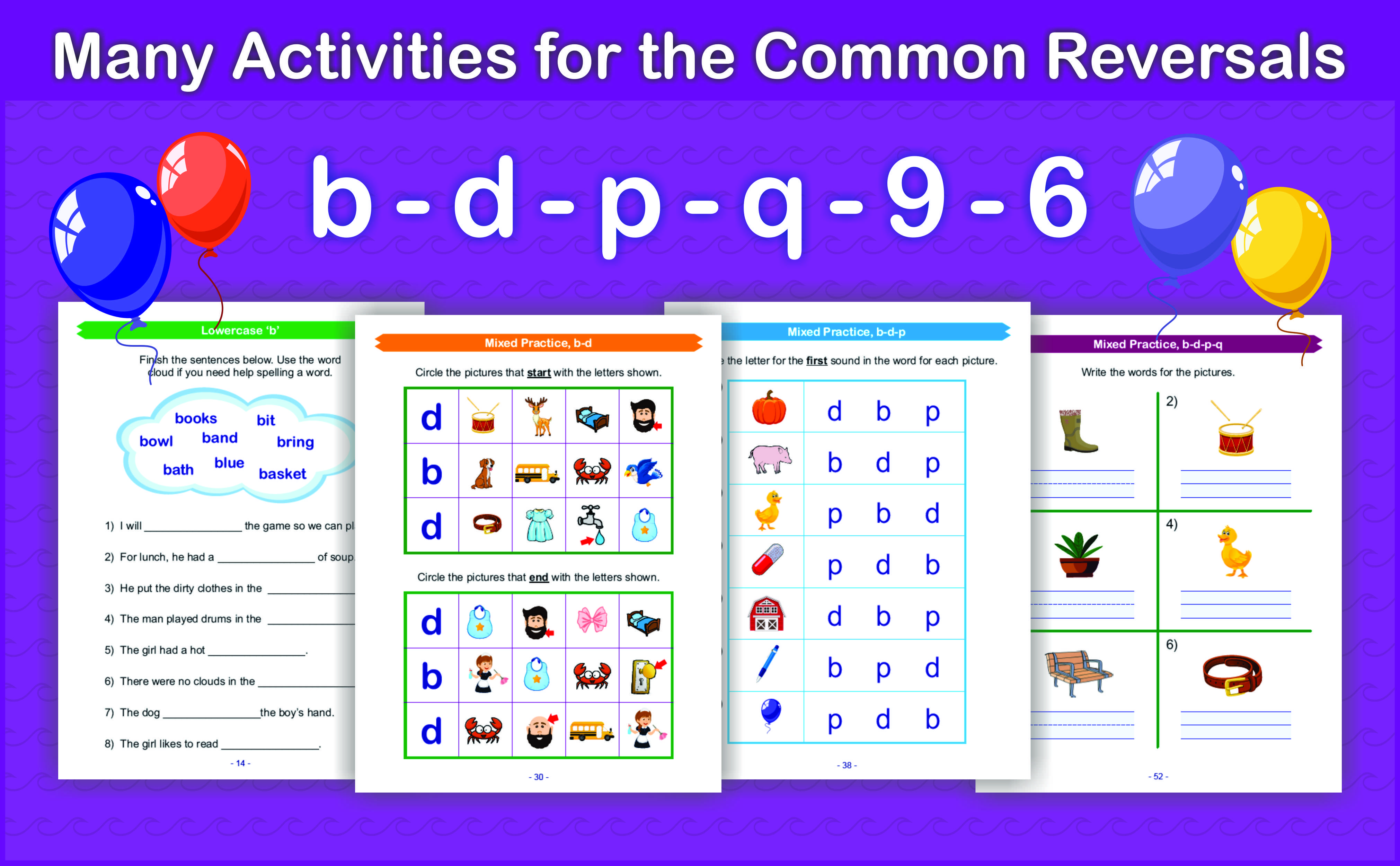 Orton-Gillingham Tools for Dyslexia - Letter & Number Reversals